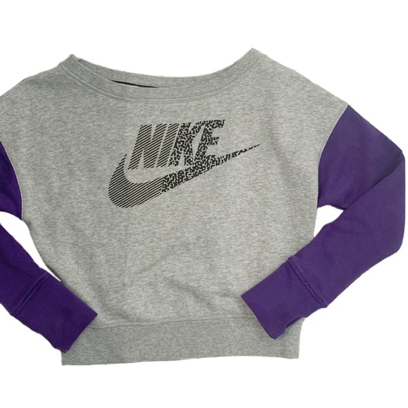 Nike Tops - Nike Cropped Sweatshirt Pullover Crew Neck